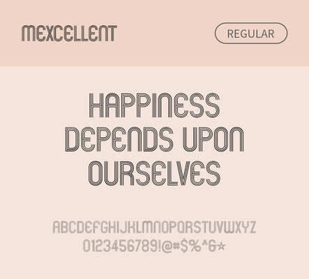 알파벳 영어 폰트 사람없음 OTF 레귤러체 낱개폰트 설치폰트 디자인서체 영문폰트 Typodermic_서체 mexcellent_서체 문자 파일형식