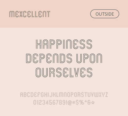 알파벳 영어 폰트 사람없음 OTF 낱개폰트 설치폰트 디자인서체 영문폰트 Typodermic_서체 mexcellent_서체 문자 파일형식