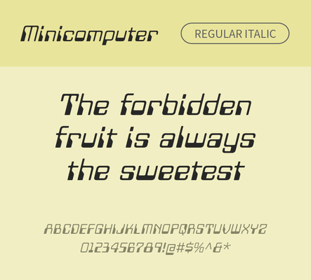 알파벳 영어 폰트 사람없음 OTF 레귤러체 낱개폰트 설치폰트 디자인서체 영문폰트 Typodermic_서체 산세리프체 이탤릭체 minicomputer_서체 문자 파일형식