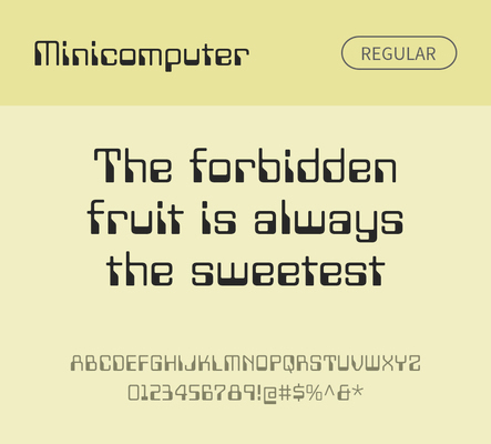 알파벳 영어 폰트 사람없음 OTF 레귤러체 낱개폰트 설치폰트 디자인서체 영문폰트 Typodermic_서체 산세리프체 minicomputer_서체 문자 파일형식