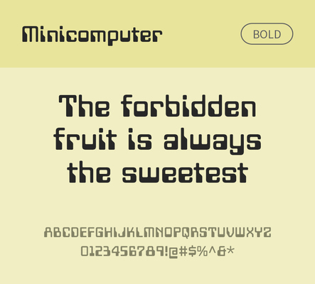 알파벳 영어 폰트 사람없음 OTF 볼드체 낱개폰트 설치폰트 디자인서체 영문폰트 Typodermic_서체 산세리프체 minicomputer_서체 문자 파일형식