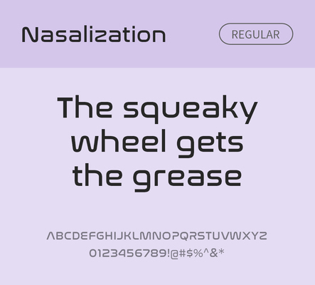 알파벳 영어 폰트 사람없음 OTF 레귤러체 낱개폰트 설치폰트 디자인서체 영문폰트 Typodermic_서체 산세리프체 nasalization_서체 문자 파일형식