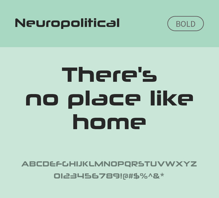 알파벳 영어 폰트 사람없음 OTF 볼드체 낱개폰트 설치폰트 디자인서체 영문폰트 Typodermic_서체 산세리프체 neuropolitical_서체 문자 파일형식