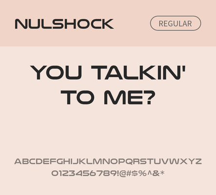 알파벳 영어 폰트 사람없음 OTF 레귤러체 낱개폰트 설치폰트 디자인서체 영문폰트 Typodermic_서체 산세리프체 nulshock_폰트 문자 파일형식