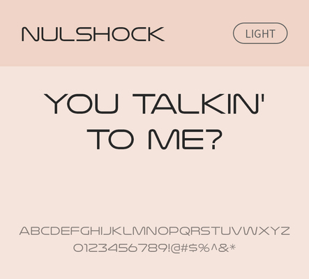 알파벳 영어 폰트 사람없음 OTF 라이트체 낱개폰트 설치폰트 디자인서체 영문폰트 Typodermic_서체 산세리프체 nulshock_폰트 문자 파일형식