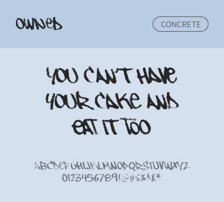 알파벳 영어 폰트 사람없음 필기체 OTF 낱개폰트 설치폰트 디자인서체 영문폰트 Typodermic_서체 owned_서체 문자 파일형식