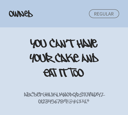 알파벳 영어 폰트 사람없음 필기체 OTF 레귤러체 낱개폰트 설치폰트 디자인서체 영문폰트 Typodermic_서체 owned_서체 문자 파일형식