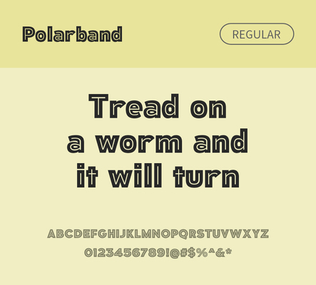 알파벳 영어 폰트 사람없음 OTF 레귤러체 낱개폰트 설치폰트 디자인서체 영문폰트 Typodermic_서체 산세리프체 polarband_서체 문자 파일형식