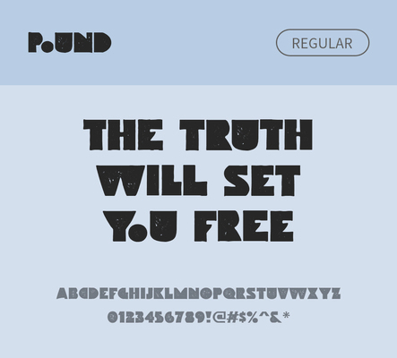 알파벳 영어 폰트 사람없음 OTF 레귤러체 낱개폰트 설치폰트 디자인서체 영문폰트 Typodermic_서체 pound_서체 문자 파일형식