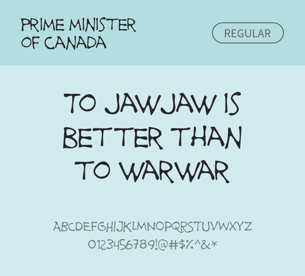 알파벳 영어 폰트 사람없음 필기체 OTF 레귤러체 낱개폰트 설치폰트 디자인서체 영문폰트 Typodermic_서체 primeministerofcanada_서체 문자 파일형식