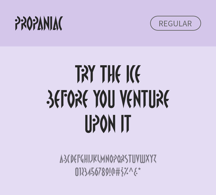 알파벳 영어 폰트 사람없음 OTF 레귤러체 낱개폰트 설치폰트 디자인서체 영문폰트 Typodermic_서체 propaniac_서체 문자 파일형식