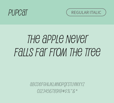 알파벳 영어 폰트 사람없음 OTF 레귤러체 낱개폰트 설치폰트 디자인서체 영문폰트 Typodermic_서체 이탤릭체 pupcat_서체 문자 파일형식