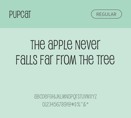 알파벳 영어 폰트 사람없음 OTF 레귤러체 낱개폰트 설치폰트 디자인서체 영문폰트 Typodermic_서체 pupcat_서체 문자 파일형식