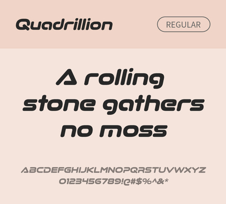 알파벳 영어 폰트 사람없음 OTF 레귤러체 낱개폰트 설치폰트 디자인서체 영문폰트 Typodermic_서체 quadrillion_서체 문자 파일형식