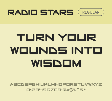 알파벳 영어 폰트 사람없음 OTF 레귤러체 낱개폰트 설치폰트 디자인서체 영문폰트 Typodermic_서체 radiostars_서체 문자 파일형식