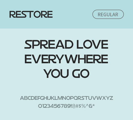 알파벳 영어 폰트 사람없음 OTF 레귤러체 낱개폰트 설치폰트 디자인서체 영문폰트 Typodermic_서체 산세리프체 restore_서체 문자 파일형식