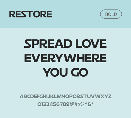 알파벳 영어 폰트 사람없음 OTF 볼드체 낱개폰트 설치폰트 디자인서체 영문폰트 Typodermic_서체 산세리프체 restore_서체 문자 파일형식