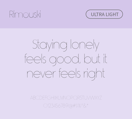 알파벳 영어 폰트 사람없음 OTF 라이트체 낱개폰트 설치폰트 디자인서체 영문폰트 Typodermic_서체 산세리프체 rimouski_서체 문자 파일형식