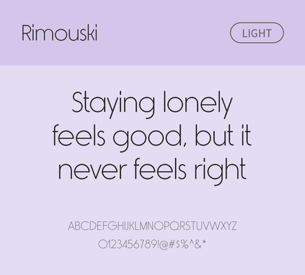 알파벳 영어 폰트 사람없음 OTF 라이트체 낱개폰트 설치폰트 디자인서체 영문폰트 Typodermic_서체 산세리프체 rimouski_서체 문자 파일형식