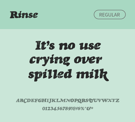 알파벳 영어 폰트 사람없음 OTF 레귤러체 낱개폰트 설치폰트 디자인서체 영문폰트 Typodermic_서체 세리프체 rinse_서체 문자 파일형식