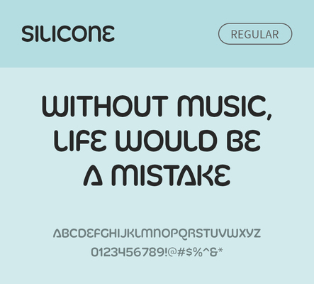 알파벳 영어 폰트 사람없음 OTF 레귤러체 낱개폰트 설치폰트 디자인서체 영문폰트 Typodermic_서체 silicone_서체 문자 파일형식