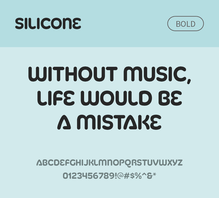 알파벳 영어 폰트 사람없음 OTF 볼드체 낱개폰트 설치폰트 디자인서체 영문폰트 Typodermic_서체 silicone_서체 문자 파일형식