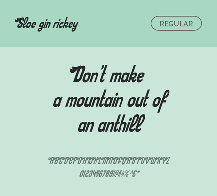 알파벳 영어 폰트 사람없음 OTF 레귤러체 낱개폰트 설치폰트 디자인서체 영문폰트 Typodermic_서체 sloeginrickey_서체 문자 파일형식