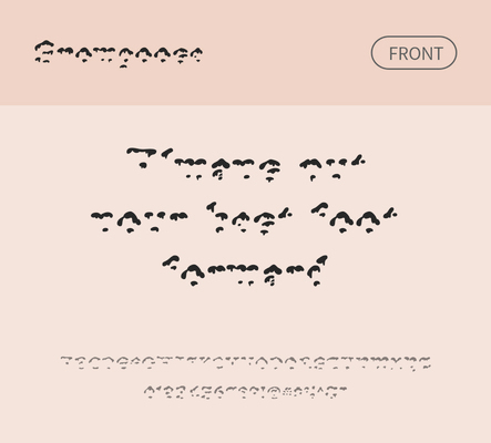 알파벳 영어 폰트 사람없음 OTF 낱개폰트 설치폰트 디자인서체 영문폰트 Typodermic_서체 snowgoose_서체 문자 파일형식