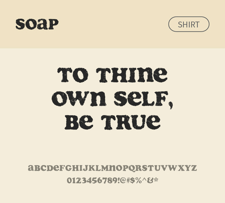 알파벳 영어 폰트 사람없음 OTF 낱개폰트 설치폰트 디자인서체 영문폰트 Typodermic_서체 세리프체 soap_서체 문자 파일형식