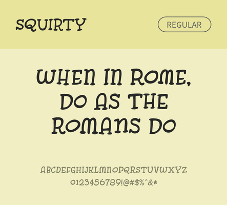 알파벳 영어 폰트 사람없음 OTF 레귤러체 낱개폰트 설치폰트 디자인서체 영문폰트 Typodermic_서체 squirty_서체 문자 파일형식