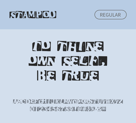 알파벳 영어 폰트 사람없음 OTF 레귤러체 낱개폰트 설치폰트 디자인서체 영문폰트 Typodermic_서체 활자체 stampoo_서체 문자 파일형식