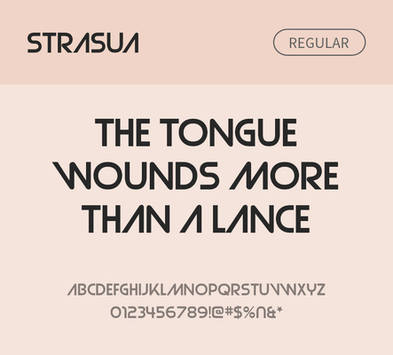 알파벳 영어 폰트 사람없음 OTF 레귤러체 낱개폰트 설치폰트 디자인서체 영문폰트 Typodermic_서체 strasua_서체 문자 파일형식