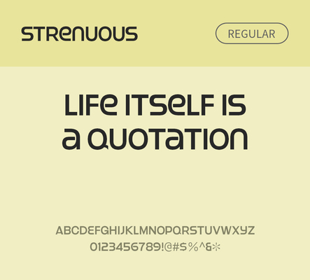 알파벳 영어 폰트 사람없음 OTF 레귤러체 낱개폰트 설치폰트 디자인서체 영문폰트 Typodermic_서체 strenuous_서체 문자 파일형식