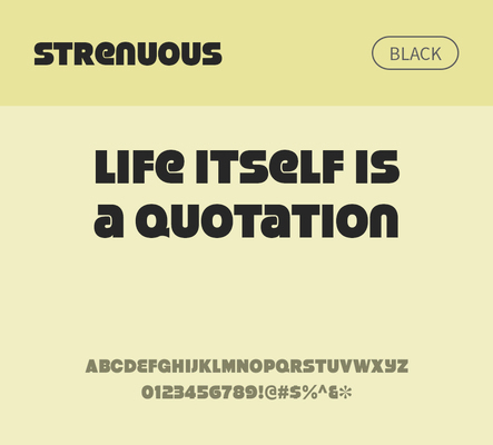 알파벳 영어 폰트 사람없음 OTF 낱개폰트 설치폰트 디자인서체 영문폰트 엑스트라볼드체 Typodermic_서체 strenuous_서체 문자 파일형식