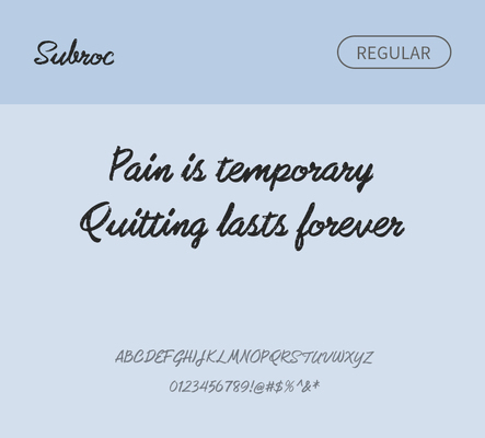 알파벳 영어 폰트 사람없음 필기체 OTF 레귤러체 낱개폰트 설치폰트 디자인서체 영문폰트 Typodermic_서체 subroc_서체 문자 파일형식