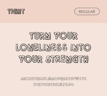 알파벳 영어 폰트 사람없음 OTF 레귤러체 낱개폰트 설치폰트 디자인서체 영문폰트 Typodermic_서체 tight_서체 문자 파일형식