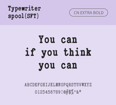 알파벳 영어 폰트 사람없음 OTF 낱개폰트 설치폰트 디자인서체 영문폰트 엑스트라볼드체 Typodermic_서체 활자체 typewriterspoolsft_서체 typewriterspoolsftcn_서체 문자 파일형식