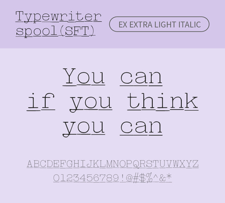 알파벳 영어 폰트 사람없음 OTF 라이트체 낱개폰트 설치폰트 디자인서체 영문폰트 Typodermic_서체 이탤릭체 활자체 typewriterspoolsft_서체 typewriterspoolsftex_서체 문자 파일형식