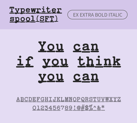 알파벳 영어 폰트 사람없음 OTF 낱개폰트 설치폰트 디자인서체 영문폰트 엑스트라볼드체 Typodermic_서체 이탤릭체 활자체 typewriterspoolsft_서체 typewriterspoolsftex_서체 문자 파일형식