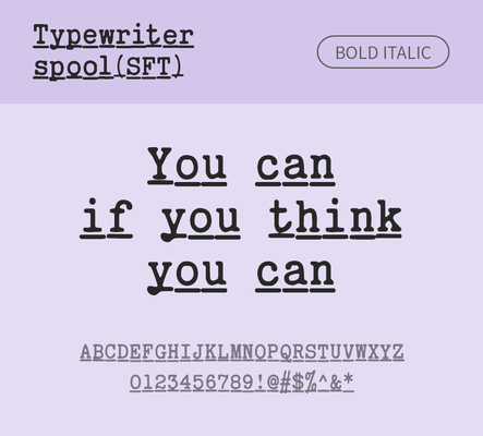 알파벳 영어 폰트 사람없음 OTF 볼드체 낱개폰트 설치폰트 디자인서체 영문폰트 Typodermic_서체 이탤릭체 활자체 typewriterspoolsft_서체 문자 파일형식