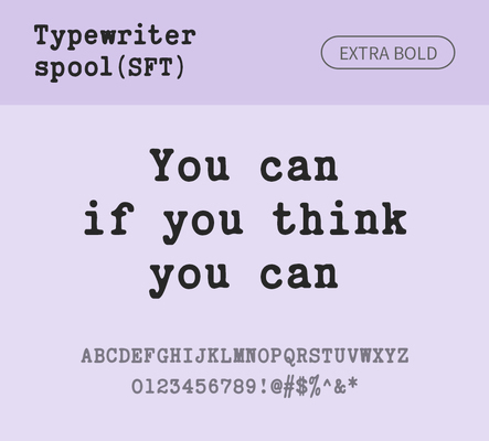 알파벳 영어 폰트 사람없음 OTF 낱개폰트 설치폰트 디자인서체 영문폰트 엑스트라볼드체 Typodermic_서체 활자체 typewriterspoolsft_서체 문자 파일형식