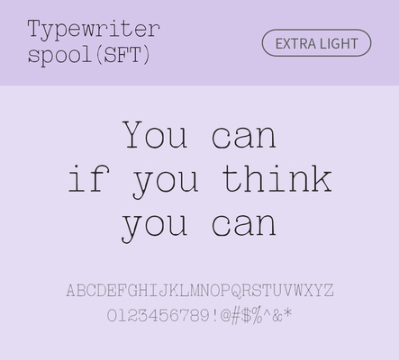 알파벳 영어 폰트 사람없음 OTF 라이트체 낱개폰트 설치폰트 디자인서체 영문폰트 Typodermic_서체 활자체 typewriterspoolsft_서체 문자 파일형식