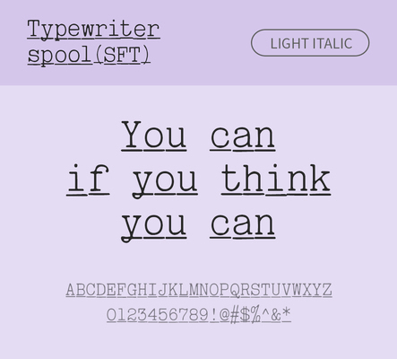 알파벳 영어 폰트 사람없음 OTF 라이트체 낱개폰트 설치폰트 디자인서체 영문폰트 Typodermic_서체 이탤릭체 활자체 typewriterspoolsft_서체 문자 파일형식