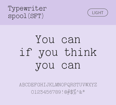 알파벳 영어 폰트 사람없음 OTF 라이트체 낱개폰트 설치폰트 디자인서체 영문폰트 Typodermic_서체 활자체 typewriterspoolsft_서체 문자 파일형식