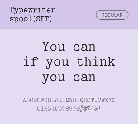 알파벳 영어 폰트 사람없음 OTF 레귤러체 낱개폰트 설치폰트 디자인서체 영문폰트 Typodermic_서체 활자체 typewriterspoolsft_서체 문자 파일형식