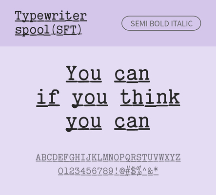 알파벳 영어 폰트 사람없음 OTF 낱개폰트 설치폰트 디자인서체 세미볼드체 영문폰트 Typodermic_서체 이탤릭체 활자체 typewriterspoolsft_서체 문자 파일형식