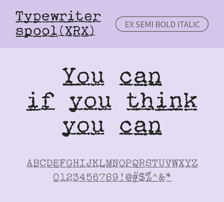 알파벳 영어 폰트 사람없음 OTF 낱개폰트 설치폰트 디자인서체 세미볼드체 영문폰트 Typodermic_서체 이탤릭체 활자체 typewriterspoolxrx_서체 typewriterspoolxrxex_서체 문자 파일형식