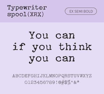 알파벳 영어 폰트 사람없음 OTF 낱개폰트 설치폰트 디자인서체 세미볼드체 영문폰트 Typodermic_서체 활자체 typewriterspoolxrx_서체 typewriterspoolxrxex_서체 문자 파일형식