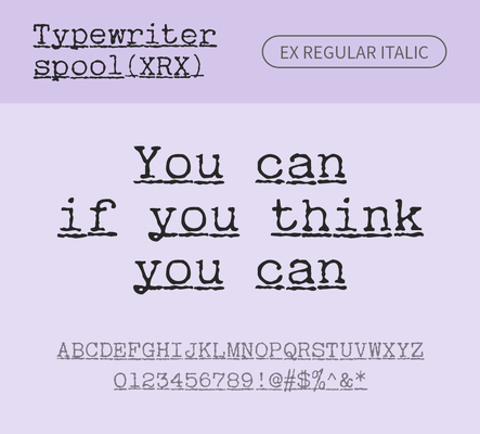 알파벳 영어 폰트 사람없음 OTF 레귤러체 낱개폰트 설치폰트 디자인서체 영문폰트 Typodermic_서체 이탤릭체 활자체 typewriterspoolxrx_서체 typewriterspoolxrxex_서체 문자 파일형식