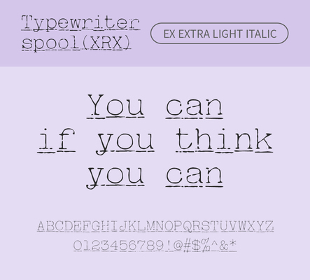 알파벳 영어 폰트 사람없음 OTF 라이트체 낱개폰트 설치폰트 디자인서체 영문폰트 Typodermic_서체 이탤릭체 활자체 typewriterspoolxrx_서체 typewriterspoolxrxex_서체 문자 파일형식